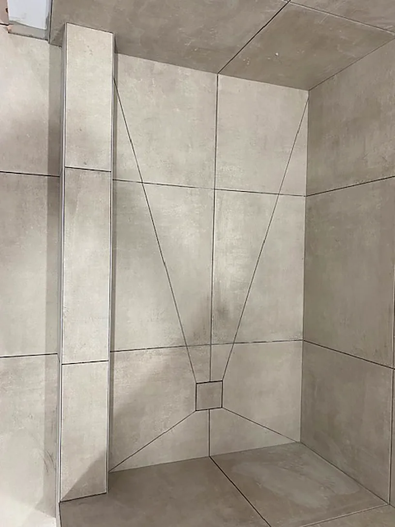 Floor laid with a border detail